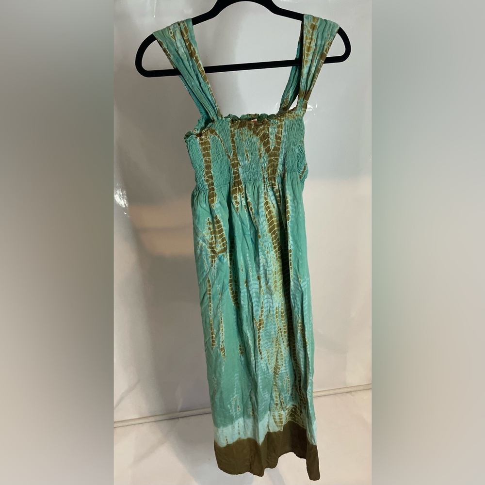 Girl Talk Green and Brown Kids Dress size Large
